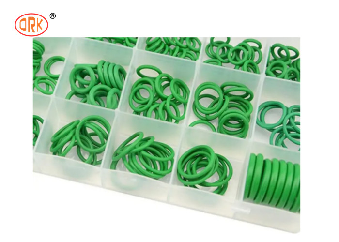 Màu xanh lá cây HNBR 240PCS O Ring Box 18 Kích cỡ Bộ vòng chữ O cho điều hòa không khí