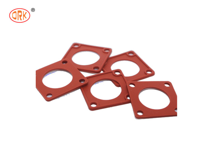 Silicone Good Elongation Đỏ 70 bờ Nhựa Quad Gasket cho các con cắm kết nối
