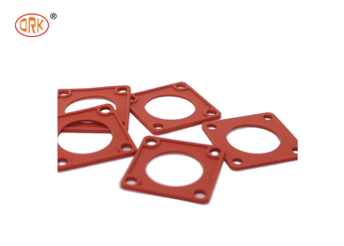Silicone Good Elongation Đỏ 70 bờ Nhựa Quad Gasket cho các con cắm kết nối