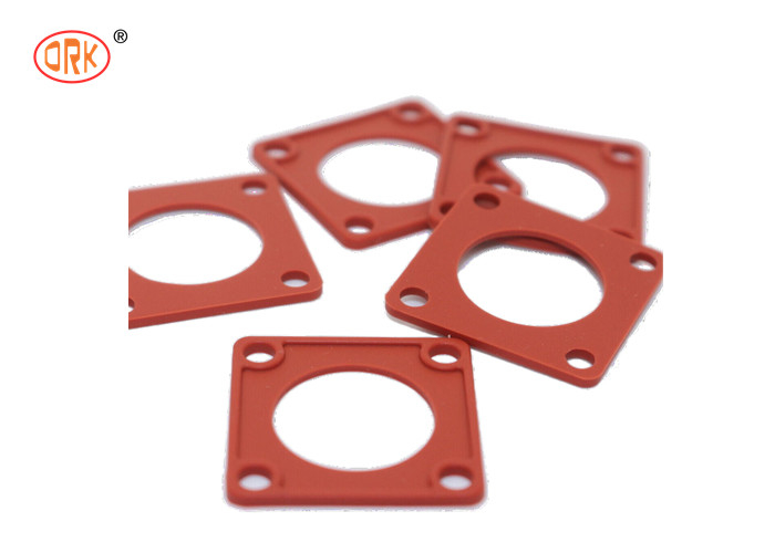 Silicone Good Elongation Đỏ 70 bờ Nhựa Quad Gasket cho các con cắm kết nối