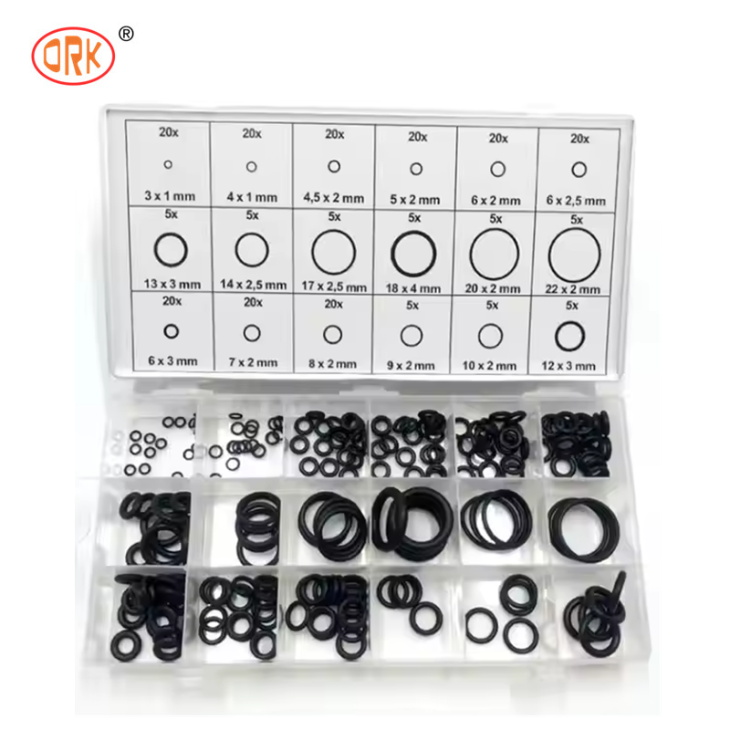 NBR Nitrile O Ring Kit, Bộ O-Ring cao su đa vật liệu, Nhẫn niêm phong chống rò rỉ, Thích hợp cho ô tô, máy đào, bảo trì đường ống